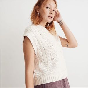 Madewell cream sweater vest